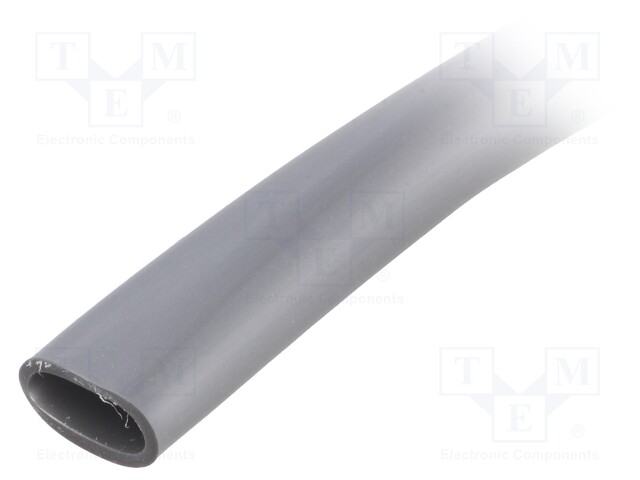 Protective tube; ØBraid : 13÷16,nom.13mm; PVC; grey; Len: 50m