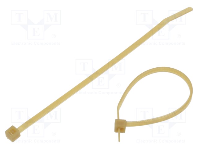 Cable tie; L: 114.8mm; W: 2.5mm; polyamide; natural; Ømax: 25.4mm