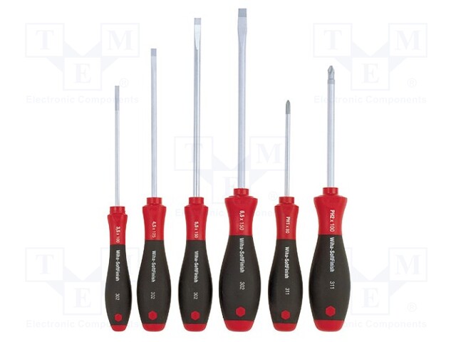 Screwdrivers; Pcs: 6; Package: cardboard packaging