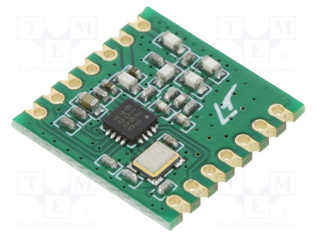 Module: RF; FM transceiver; FSK,GFSK,OOK; 433.92MHz; UART; -120dBm