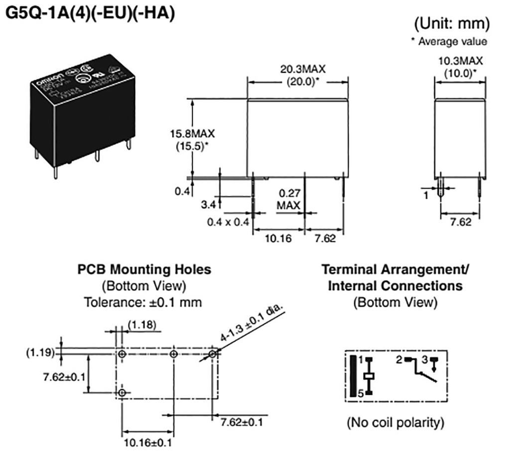 Relay: electromagnetic; SPST-NO; Ucoil: 12VDC; 5A/250VAC; 5A/30VDC