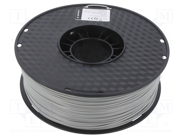 Filament: ABS; 1.75mm; grey; 225÷245°C; 1kg