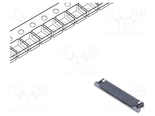 Connector: FFC (FPC); horizontal; PIN: 30; ZIF,top contacts; SMT