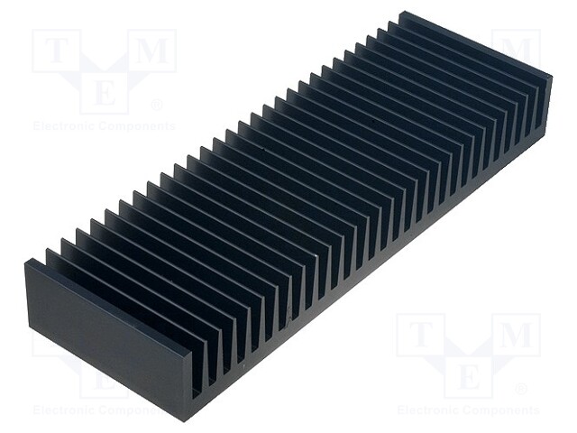 Heatsink: extruded; grilled; black; L: 100mm; W: 300mm; H: 40mm