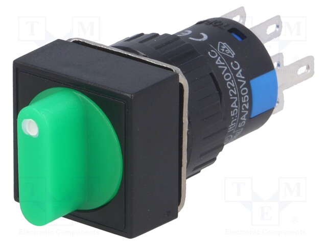 Switch: rotary; Pos: 3; 3A/220VAC; 2A/24VDC; -20÷55°C; 50mΩ; Ø16mm