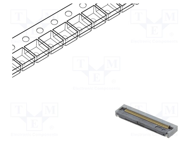 Connector: FFC (FPC); horizontal; PIN: 40; ZIF,bottom contacts