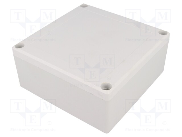 Enclosure: multipurpose; X: 133mm; Y: 133mm; Z: 59mm; ABS; grey; IP55