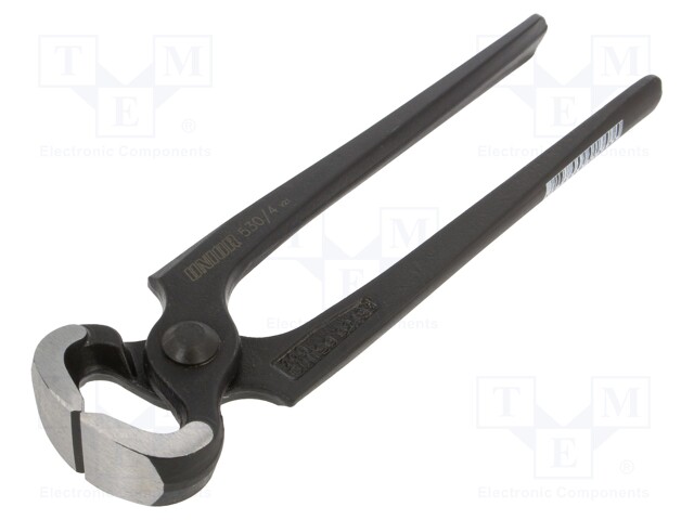 Carpenters pincers; end,cutting; phosphate head,forged,cure