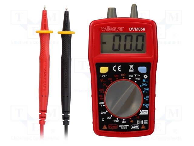 Digital multimeter; LCD 3,5 digit (1999); VAC: 0÷200V,500V