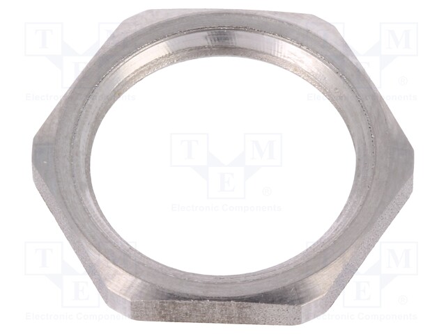 Nut; M20; stainless steel; D: 3mm; Spanner: 24mm; Thread: metric