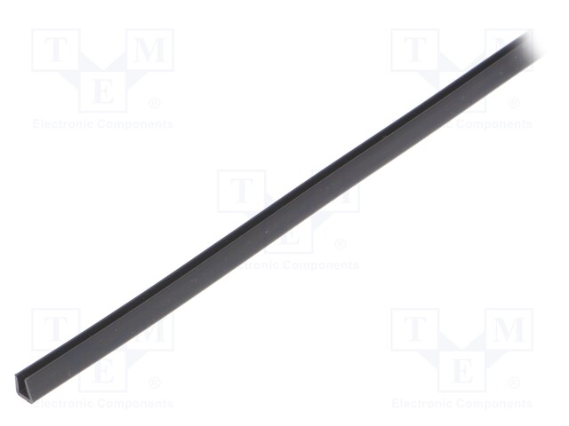 Hole and edge shield; polyetylene; black; Panel thick: 2.5÷3.7mm