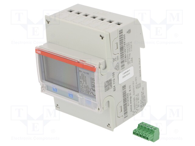 Meter; for DIN rail mounting; digital; Network: three-phase; 6A