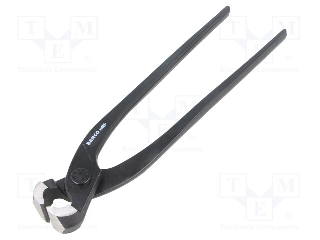 Concreters nippers; end,cutting; blackened tool; industrial