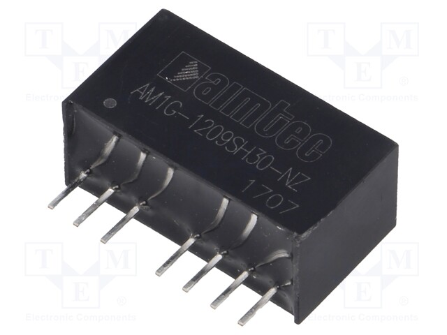 Converter: DC/DC; 1W; Uin: 9÷18V; 9VDC; Iout: 111mA; SIP8; 4.9g