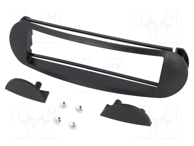 Radio mounting frame; VW; 1 DIN; black