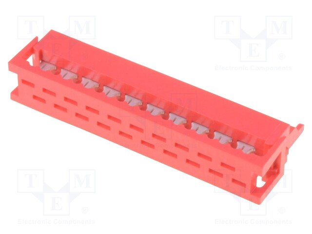 Plug; wire-board; male; PIN: 20; IDC; for ribbon cable; 1.5A; 30mΩ