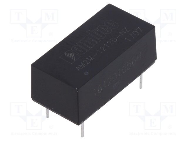 Converter: DC/DC; 2W; Uin: 10.8÷13.2V; Uout: 12VDC; Uout2: -12VDC