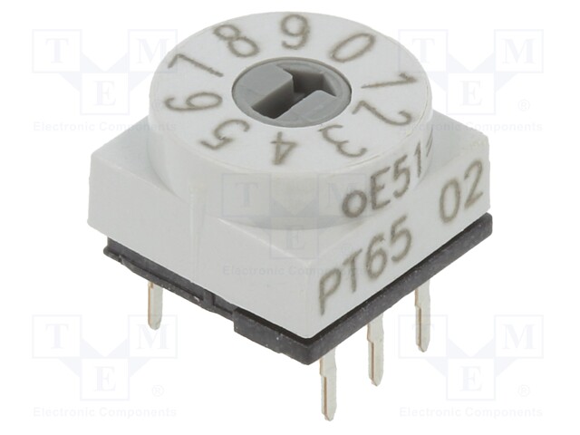 Switch: rotary; Pos: 10; 1uA/20mVDC; -20÷70°C; Mounting: THT