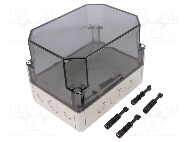 Enclosure: multipurpose; X: 130mm; Y: 180mm; Z: 137mm; TK PS; grey