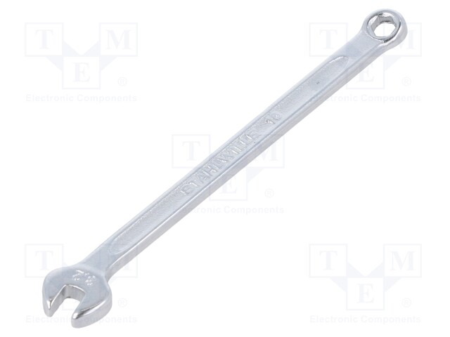 Wrench; combination spanner; 3.2mm; chromium plated steel