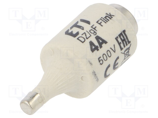 Fuse: fuse; quick blow; 4A; 500VAC; 500VDC; ceramic; DII; D