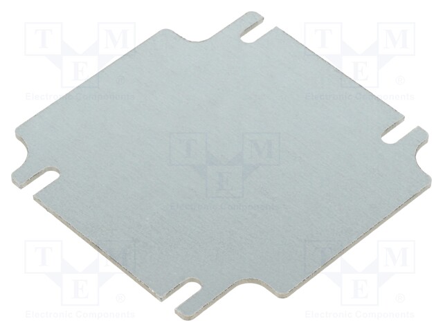 Mounting plate; steel; W: 80.7mm; L: 80.7mm; Thk: 1.5mm; Series: ZP