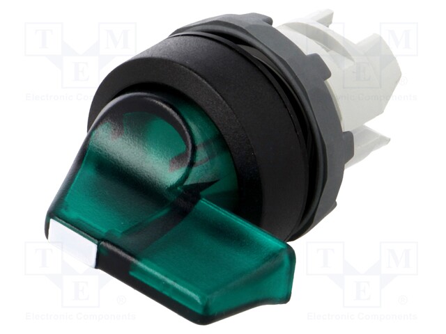 Switch: rotary; Stabl.pos: 3; 22mm; green; Illumin: MLB-1; IP66