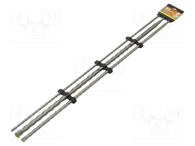 Tool accessories: drill set; Application: concrete; Pcs: 3; 1000mm