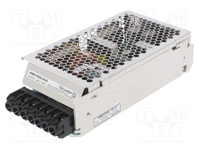 Power supply: industrial; single-channel,universal; 24VDC; 6.5A