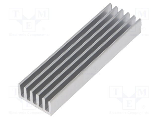 Heatsink: extruded; grilled; natural; L: 75mm; W: 21mm; H: 10mm; plain