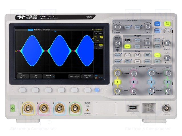 Oscilloscope: digital; Band: ≤100MHz; Channels: 4; 140Mpts/ch