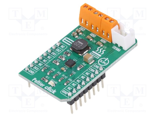 Click board; charger; GPIO; SPV1050; mikroBUS connector,screw