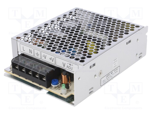 Power supply: industrial; single-channel,universal; 75W; 48VDC