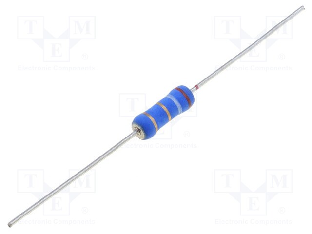 Resistor: power metal; THT; 27kΩ; 2W; ±5%; Ø4x11mm; 350ppm/°C; axial