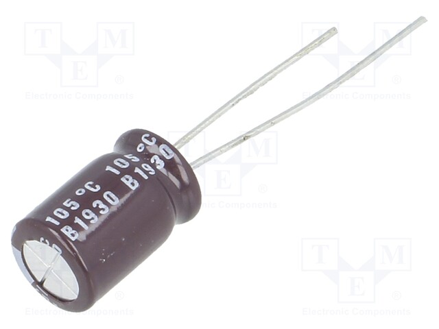 Capacitor: electrolytic; low impedance; THT; 150uF; 25VDC; Ø8x13mm