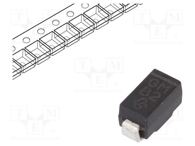 Diode: rectifying; SMD; 1kV; 1A; Package: reel,tape; DO214BA