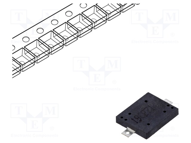 Sound transducer: piezo; without built-in generator; -40÷105°C