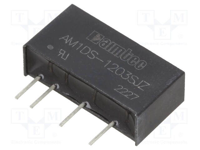 Converter: DC/DC; 1W; Uin: 10.8÷13.2V; Uout: 3.3VDC; Iout: 303mA