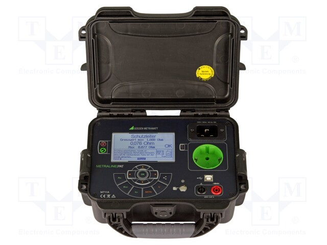 Meter: safety tester; LCD (320x240); 0÷20MΩ; VAC: 0÷440V; 1.3kg