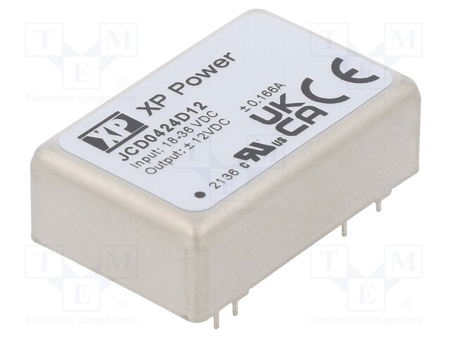 Converter: DC/DC; 4W; Uin: 18÷36V; Uout: 12VDC; Uout2: -12VDC; OUT: 2