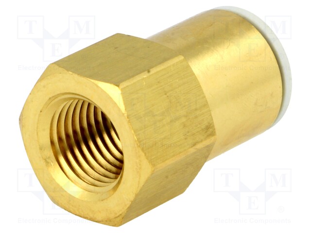 Push-in fitting; threaded,straight; Rc 1/4"; inside; -1÷10bar