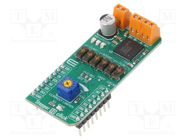 Click board; stepper motor driver; GPIO,I2C,SPI; TB67S128FTG