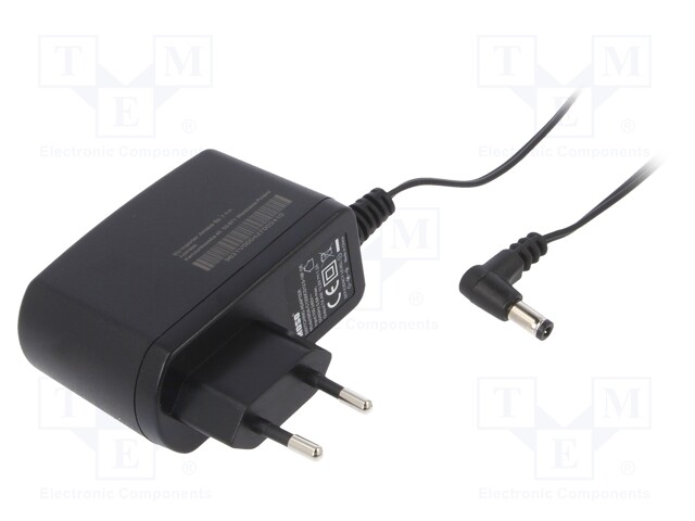 Power supply: switched-mode; 12VDC; 1.25A; Out: 5,5/2,5; 15W