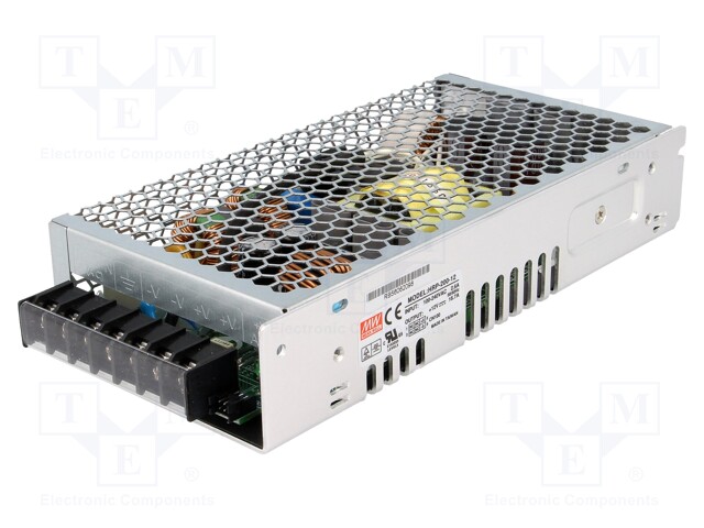 Power supply: switched-mode; modular; 200.4W; 12VDC; 199x98x38mm