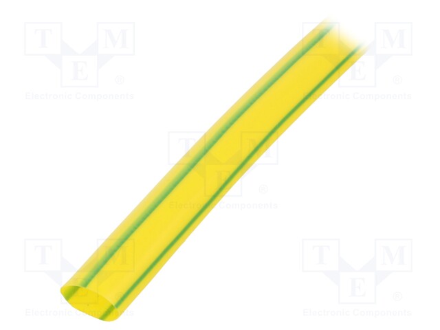 Heat shrink sleeve; glueless; 2: 1; 9.5mm; L: 1m; yellow-green