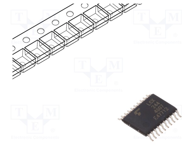 IC: digital; bus buffer; Channels: 8; SMD; TSSOP20; Series: LCX