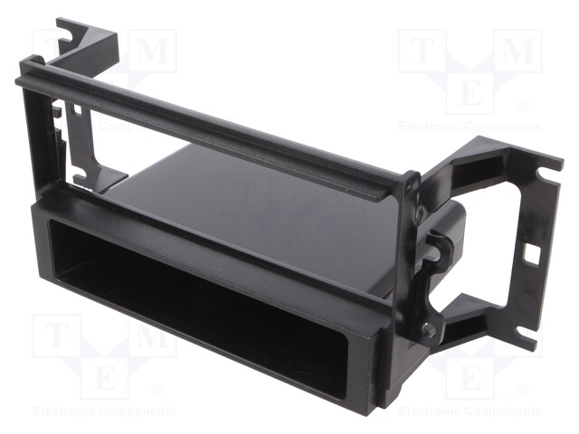 Radio mounting frame; Mitsubishi; 1 DIN; black