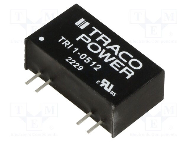 Converter: DC/DC; 1W; Uin: 4.5÷5.5V; Uout: 12VDC; Iout: 84mA; SIP8