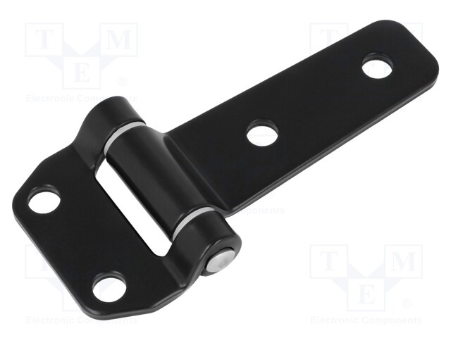 Hinge; Width: 140mm; zinc-plated steel; H: 63mm; Holes no: 4