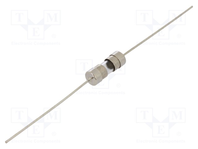 Fuse: fuse; quick blow; 0.5A; 350VAC; cylindrical,glass; 5x15mm